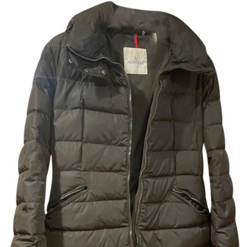 Moncler - Olive Flammette Hooded Quilted Shell Coat